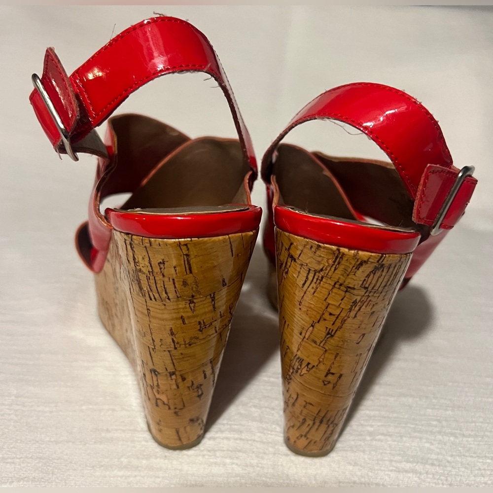 Bcbgeneration Red Platform Sandals - image 4